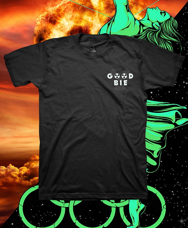 GOODBIE WAR GAMES NUCLEAR ARCHERY GLOW IN THE DARK TEE BLACK