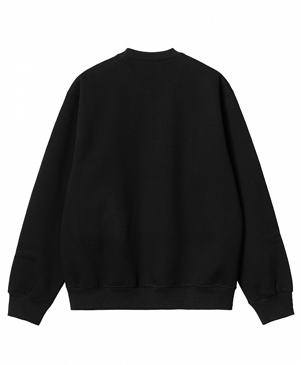 CARHARTT WIP LOGO CREW BLACK/BLACK