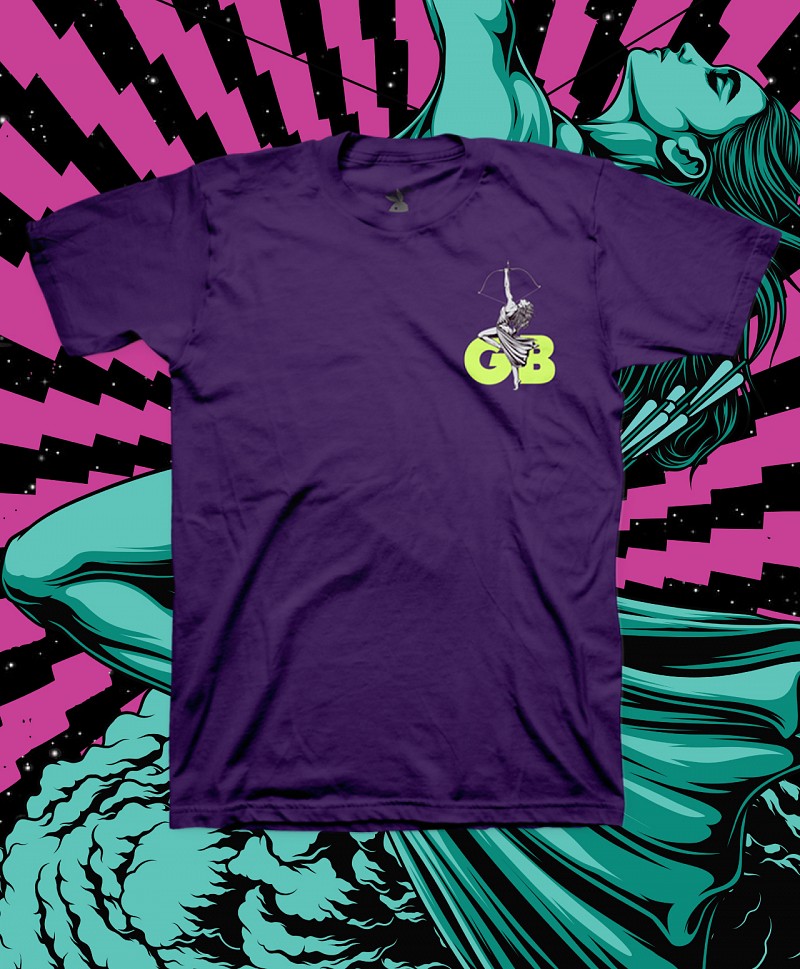 GOODBIE WAR GAMES NUCLEAR ARCHERY TEE PURPLE