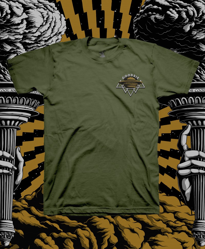 GOODBIE WAR GAMES NUCLEAR TORCH TEE OLIVE