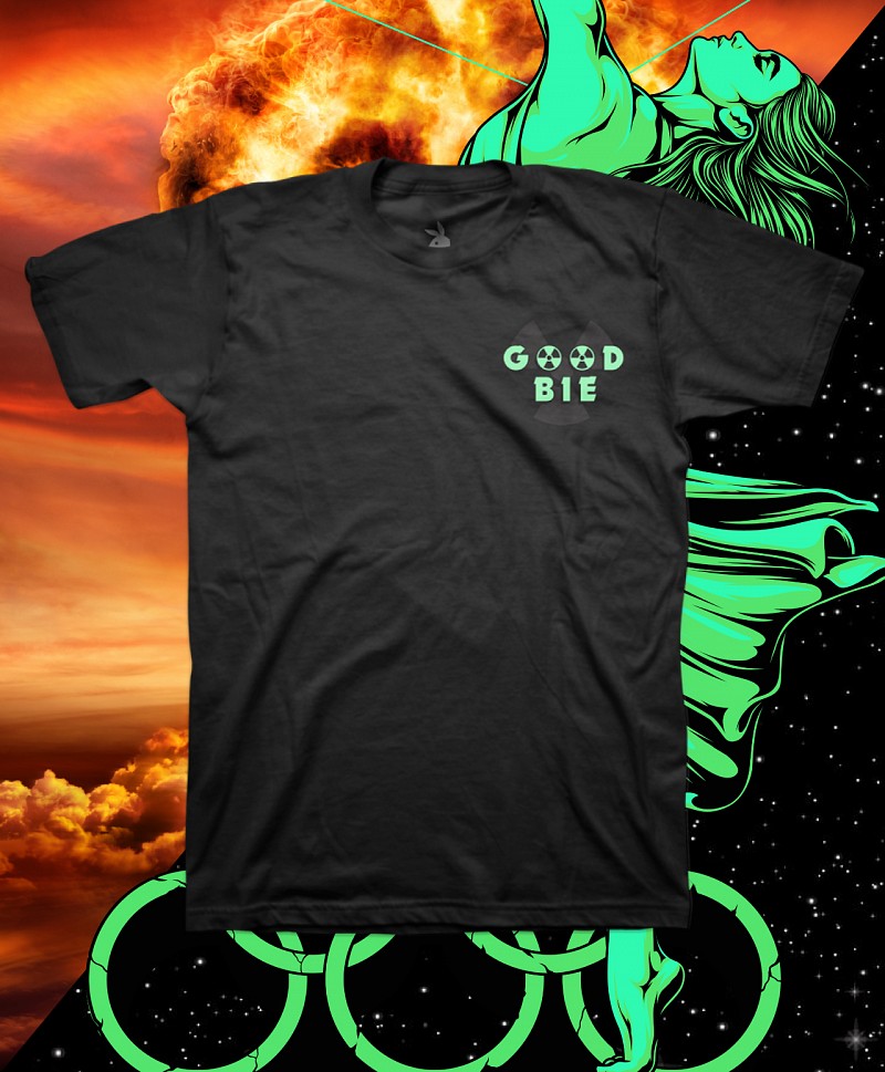 GOODBIE WAR GAMES NUCLEAR ARCHERY GLOW IN THE DARK TEE BLACK