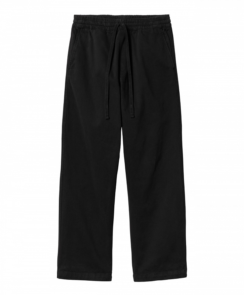 CARHARTT WIP FLOYDE PANT BLACK GARMENT DYED