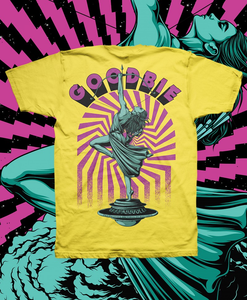 GOODBIE WAR GAMES NUCLEAR ARCHERY TEE SUNSHINE