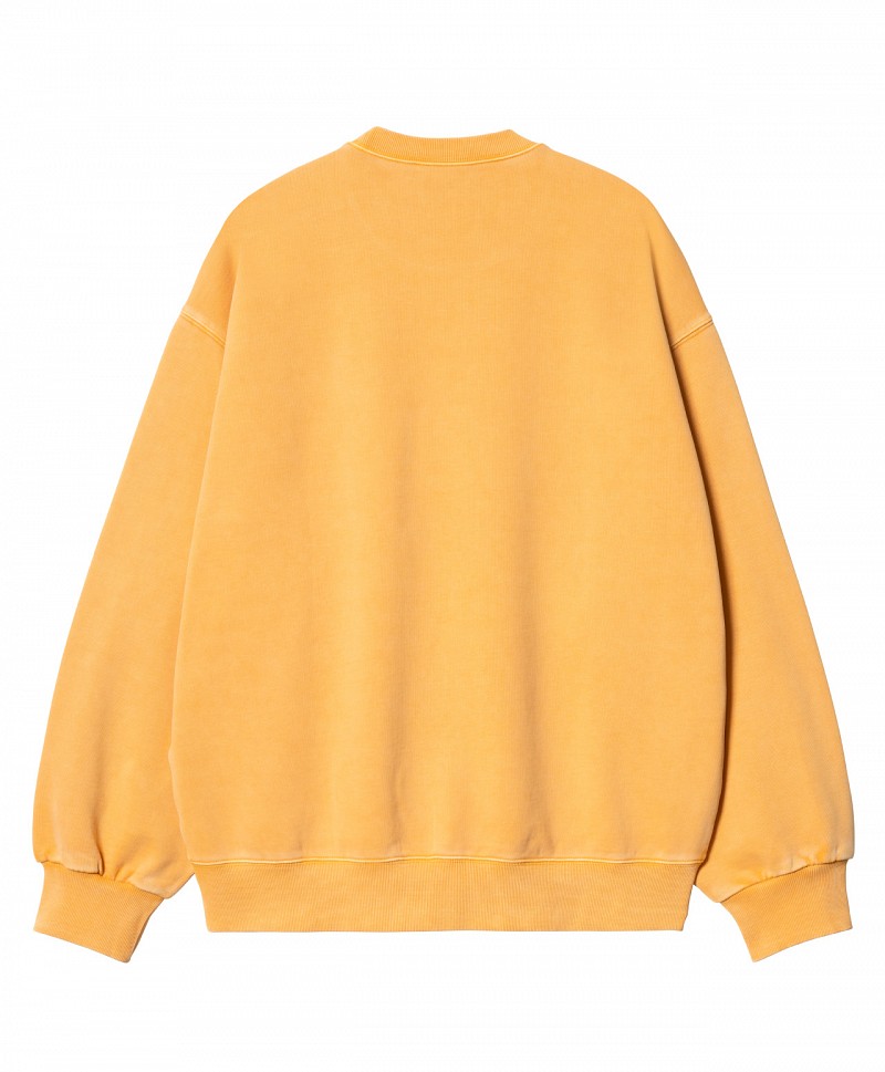 CARHARTT WIP VISTA CREW WINTER SPICE GARMENT DYED