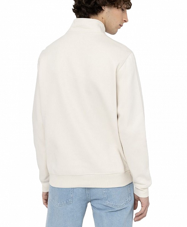DICKIES OAKPORT QUARTER ZIP WHITECAP GREY
