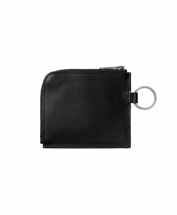CARHARTT WIP DOUBLE VEGAS ZIP WALLET BLACK/SILVER