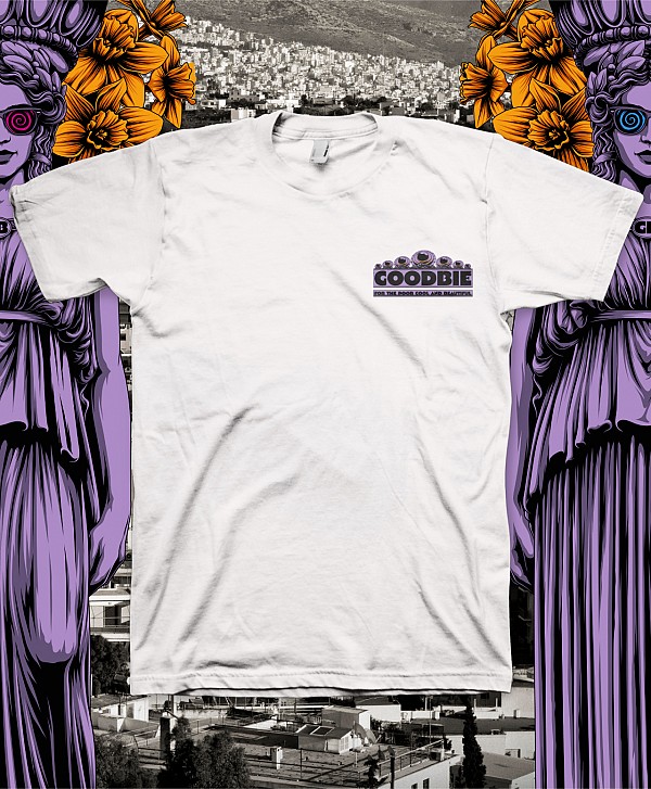 GOODBIE WELCOME TO ATHENS TEE WHITE