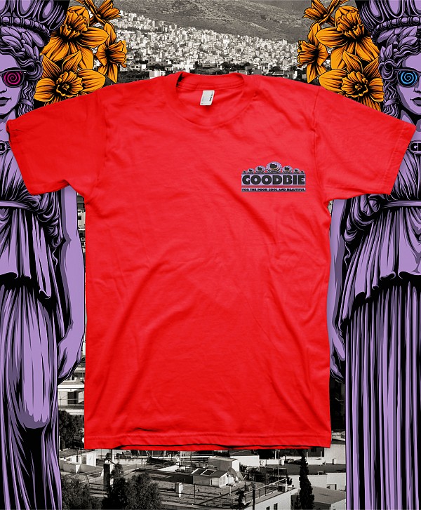 GOODBIE WELCOME TO ATHENS TEE RED