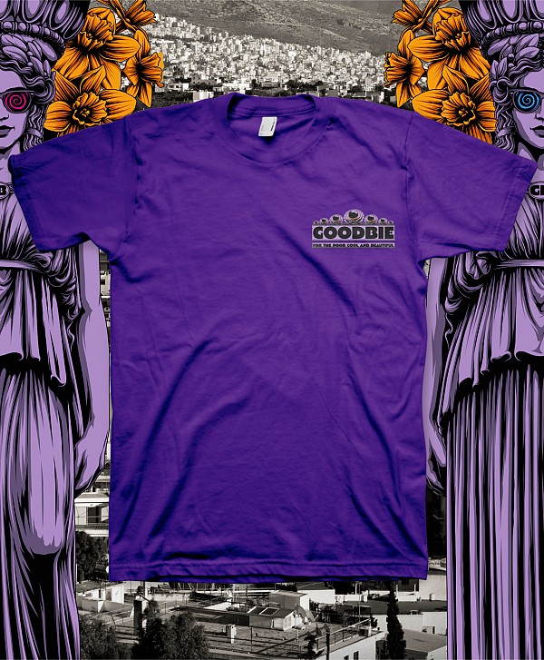 GOODBIE WELCOME TO ATHENS TEE PURPLE