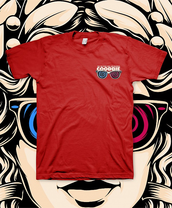 GOODBIE KARRY 3D GLOW TEE CRANBERRY