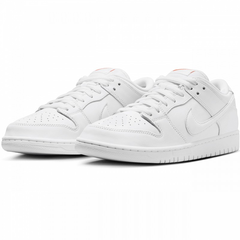 NIKE SB ORANGE LABEL DUNK LOW PRO WHITE/WHITE