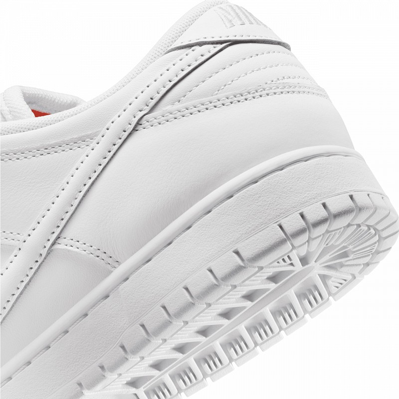 NIKE SB ORANGE LABEL DUNK LOW PRO WHITE/WHITE