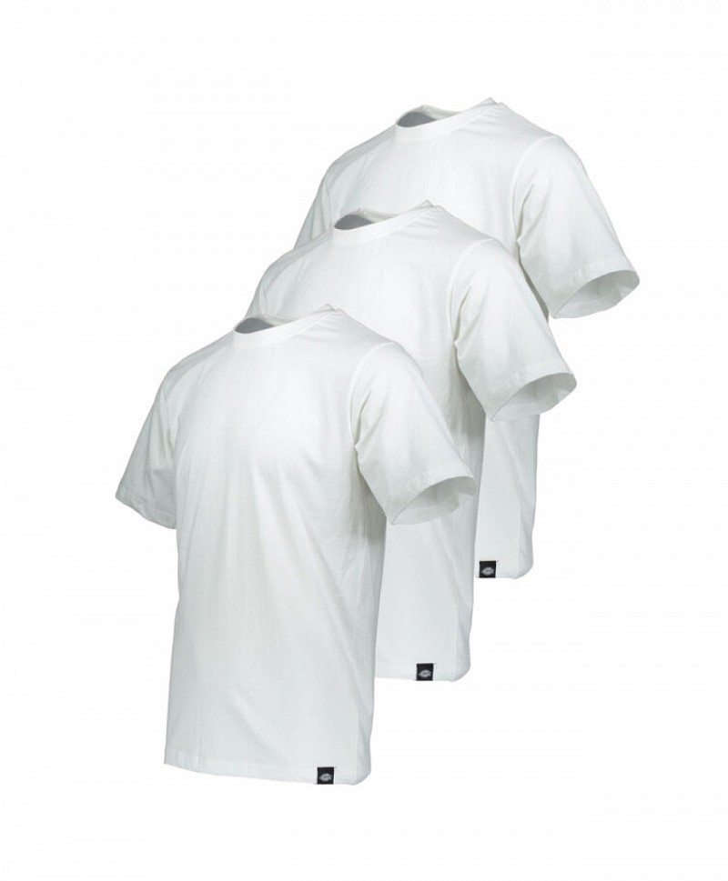 DICKIES 3-PACK TEES WHITE