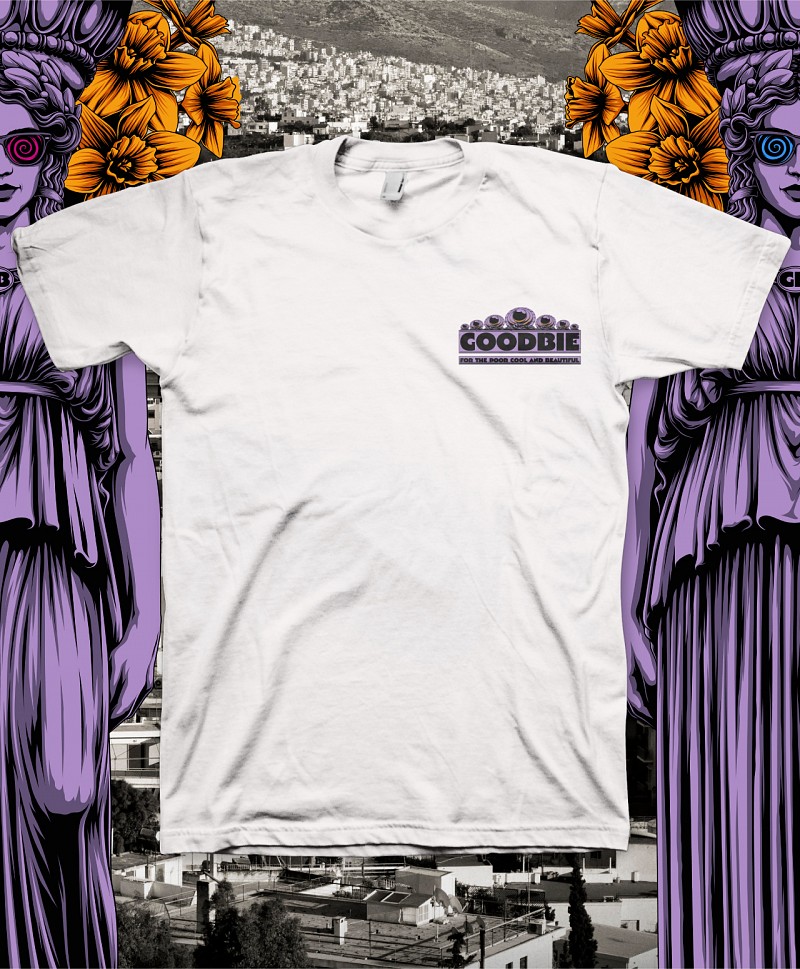 GOODBIE WELCOME TO ATHENS TEE WHITE