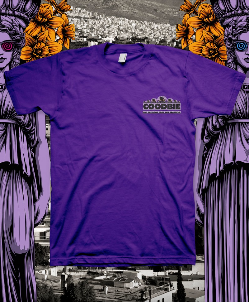 GOODBIE WELCOME TO ATHENS TEE PURPLE