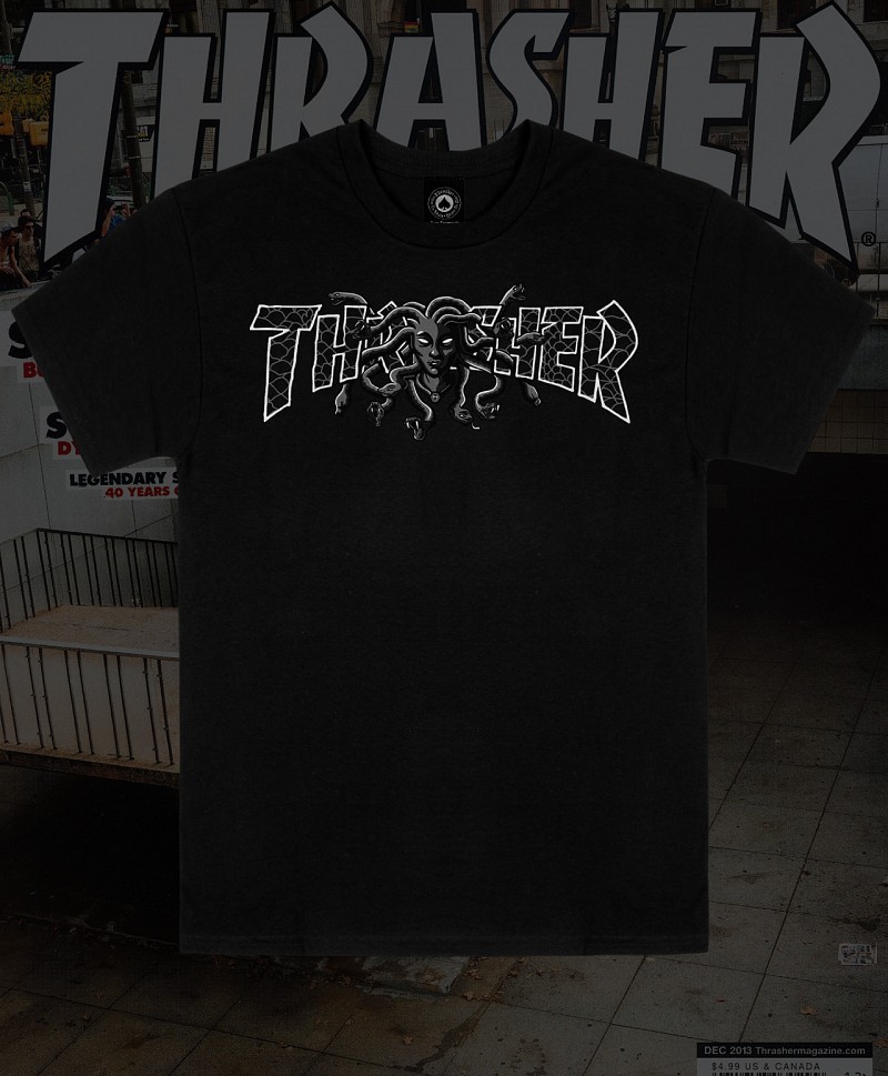 THRASHER MEDUSA TEE BLACK TSHIRTS Color Skates Athens Skateboardings Finest colorskates