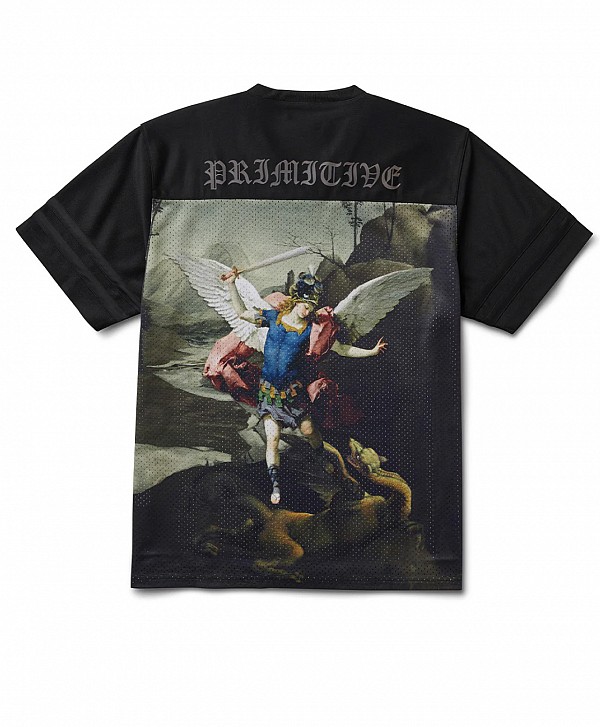 PRIMITIVE GOLD PACK REDEMPTION MESH JERSEY BLACK