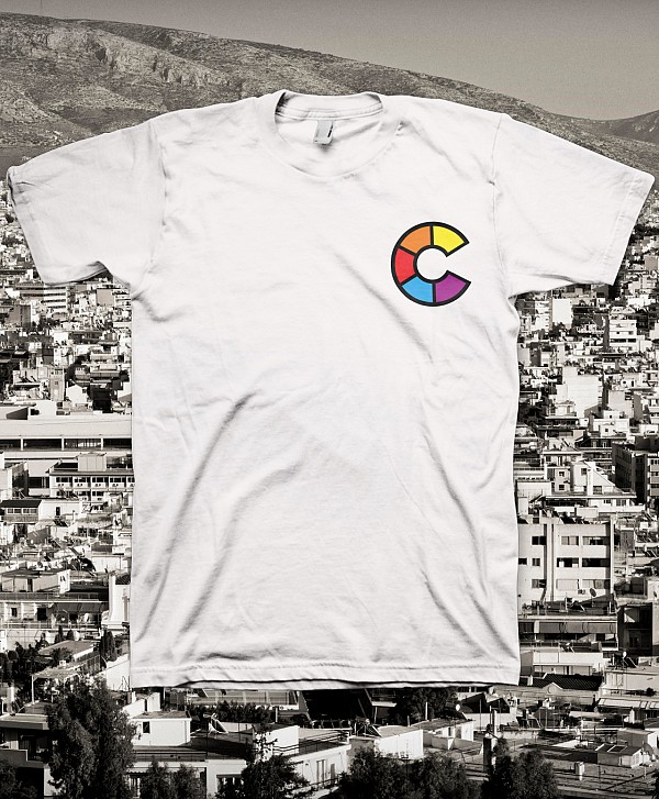 CPH X COLOR SKATES ATHENA BACK TEE WHITE