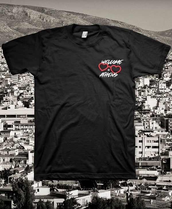 CPH X GOODBIE WELCOME TO ATHENS TEE BLACK