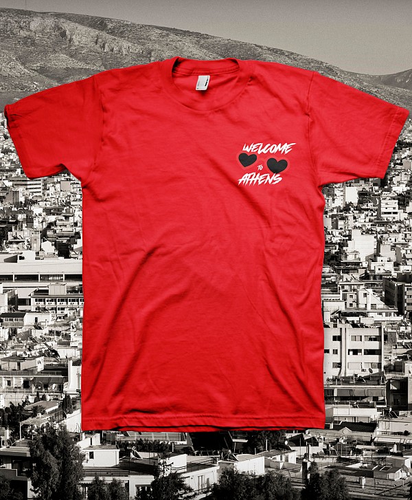 CPH X GOODBIE LOVE SHADES TEE RED