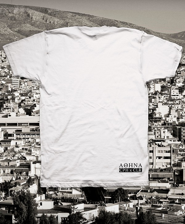 CPH X COLOR SKATES ATHENA FRONT TEE WHITE