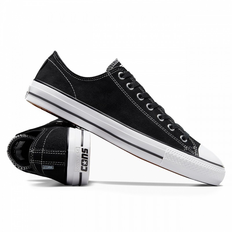 CONVERSE CONS CHUCK TAYLOR ALL STAR PRO LOW TOP BLACK/BLACK/WHITE