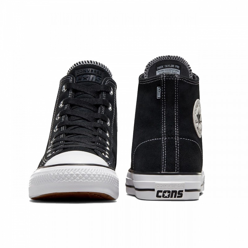 CONVERSE CONS CHUCK TAYLOR ALL STAR PRO HIGH TOP BLACK/BLACK/WHITE
