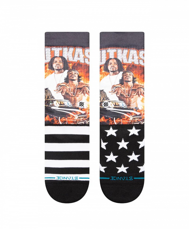 STANCE X OUTKAST STANKONIA CREW SOCKS BLACK