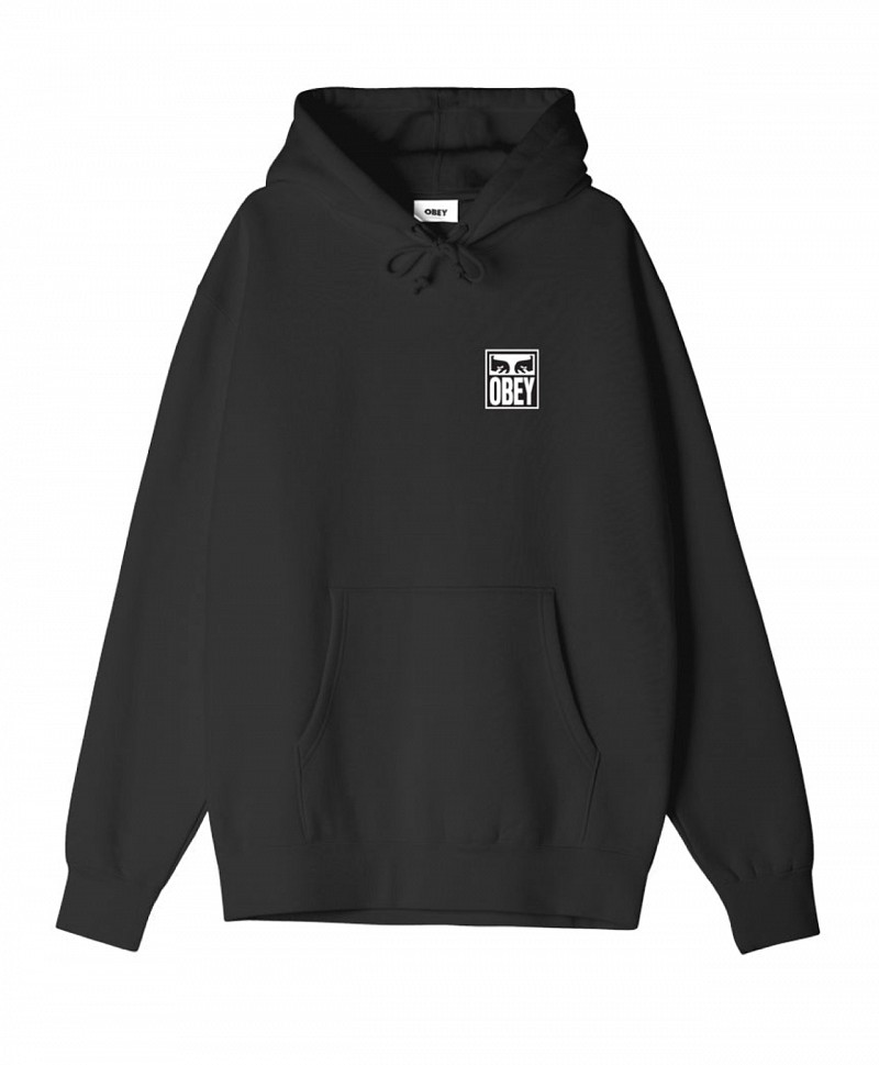 OBEY EYES ICON PREMIUM HOOD BLACK