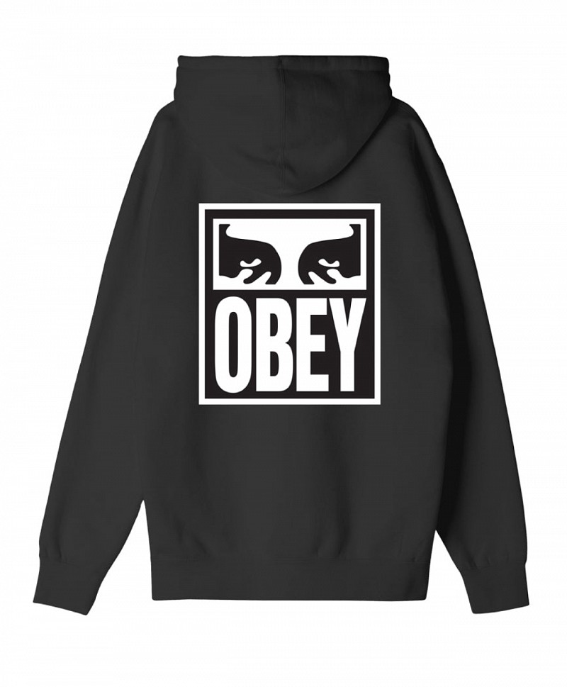 OBEY EYES ICON PREMIUM HOOD BLACK