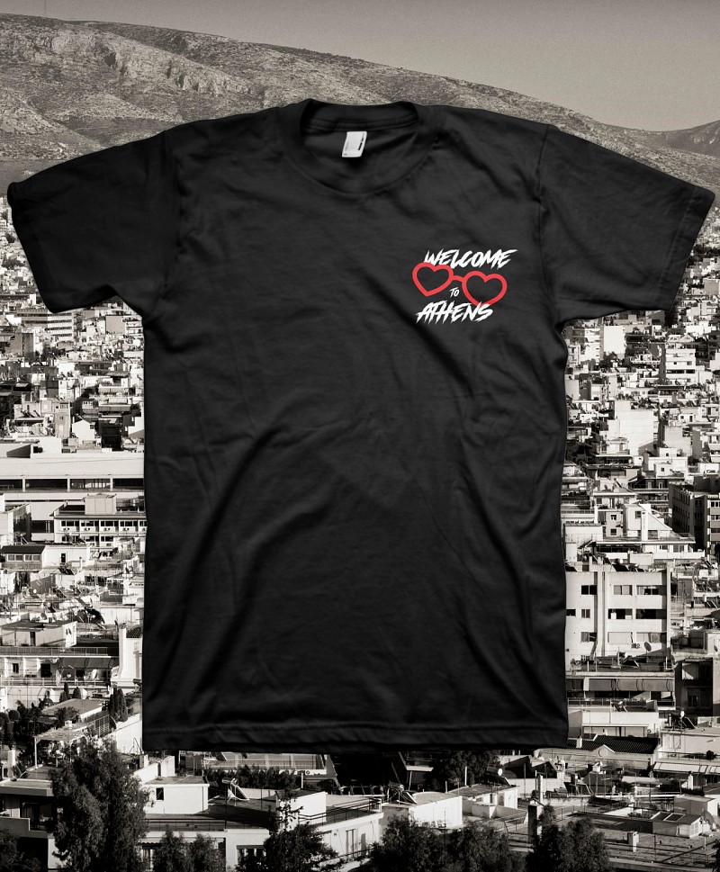 CPH X GOODBIE WELCOME TO ATHENS TEE BLACK