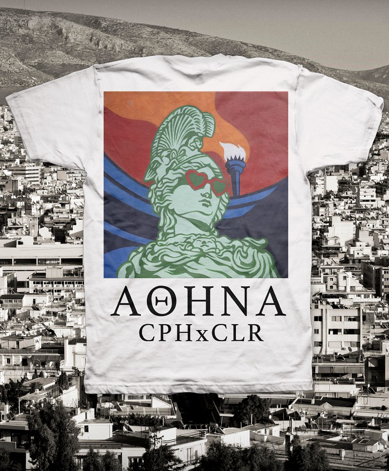 CPH X COLOR SKATES ATHENA BACK TEE WHITE
