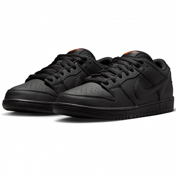 NIKE SB 'ORANGE LABEL' DUNK LOW PRO BLACK/BLACK