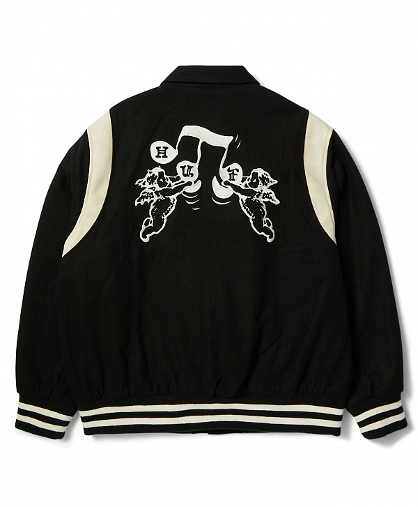 HUF SONG VARSITY JACKET BLACK