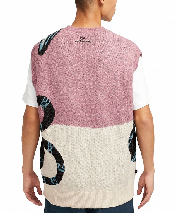 NIKE SB SWEATER VEST SNAKE PLUM DUST/LIGHT OREWOOD BROWN/BLACK