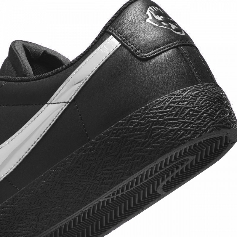 NIKE SB BLAZER LOW X DANCER SKATEBOARDS BLACK/METALLIC SILVER-BLACK