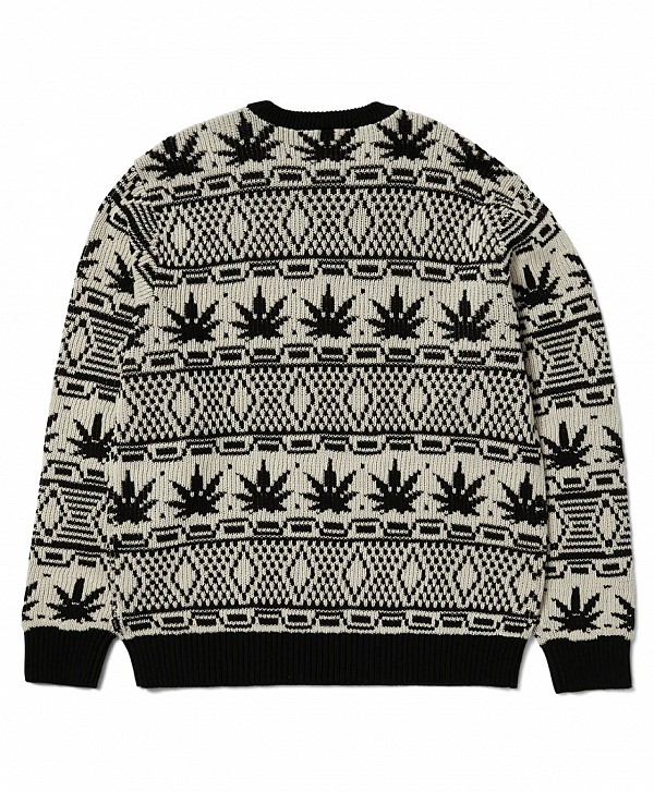 HUF APRES CREWNECK SWEATER NATURAL