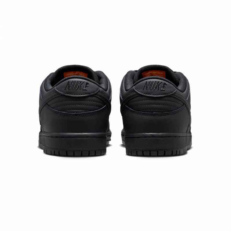 NIKE SB ORANGE LABEL DUNK LOW PRO BLACK/BLACK-BLACK-BLACK