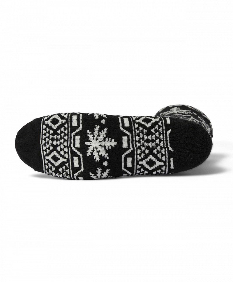 HUF APRES PLANTLIFE CREW SOCKS BLACK