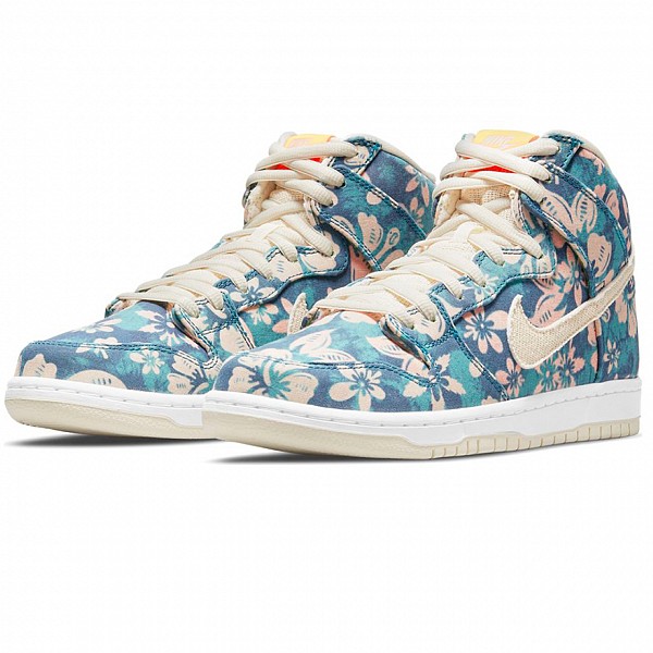 NIKE SB DUNK HIGH PRO 'HAWAII' AQUAMARINE/LIGHT CREAM-TOTAL ORANGE