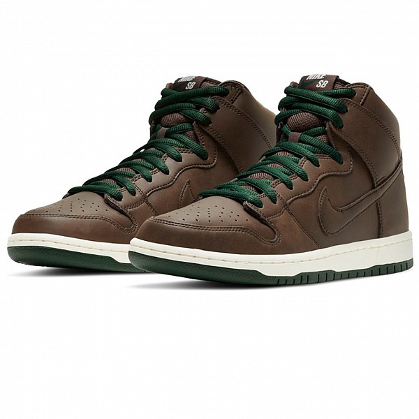 NIKE SB DUNK HIGH PRO 'BEEF AND BROCCOLI' BAROQUE BROWN/SAIL-FIR