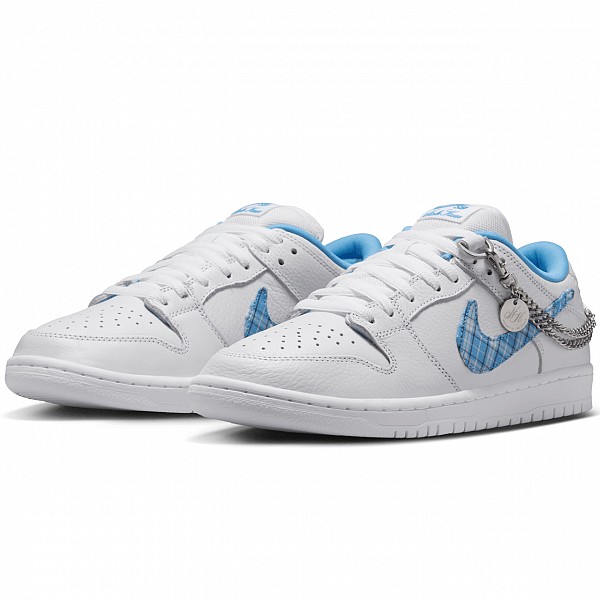 NIKE SB X NICOLE HAUSE DUNK LOW PRO WHITE/UNIVERSITY BLUE-WHITE