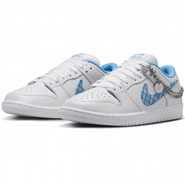 NIKE SB X NICOLE HAUSE DUNK LOW PRO WHITE/UNIVERSITY BLUE-WHITE