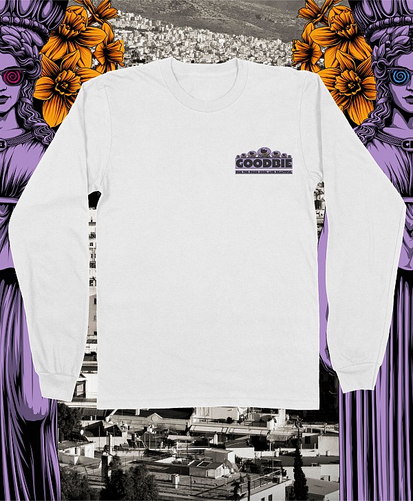 GOODBIE WELCOME TO ATHENS LONG SLEEVE WHITE