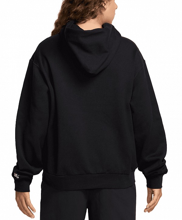 NIKE SB SUGAR HIGH FLEECE HOOD BLACK/WHITE