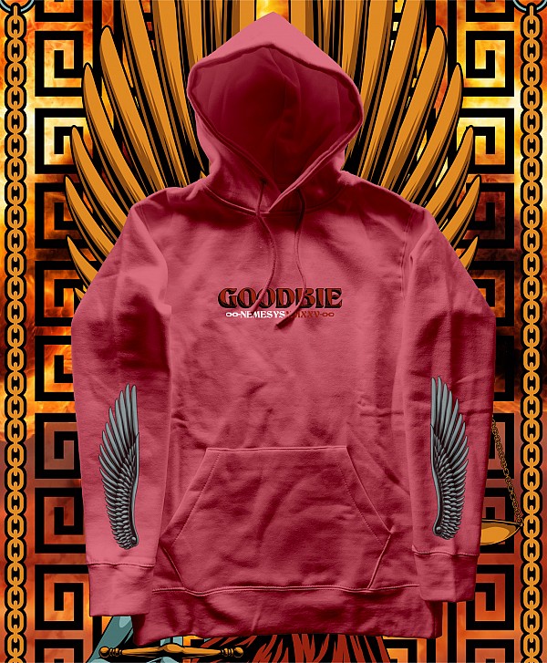 GOODBIE NEMESYS PREMIUM HOOD DIPPED MAROON