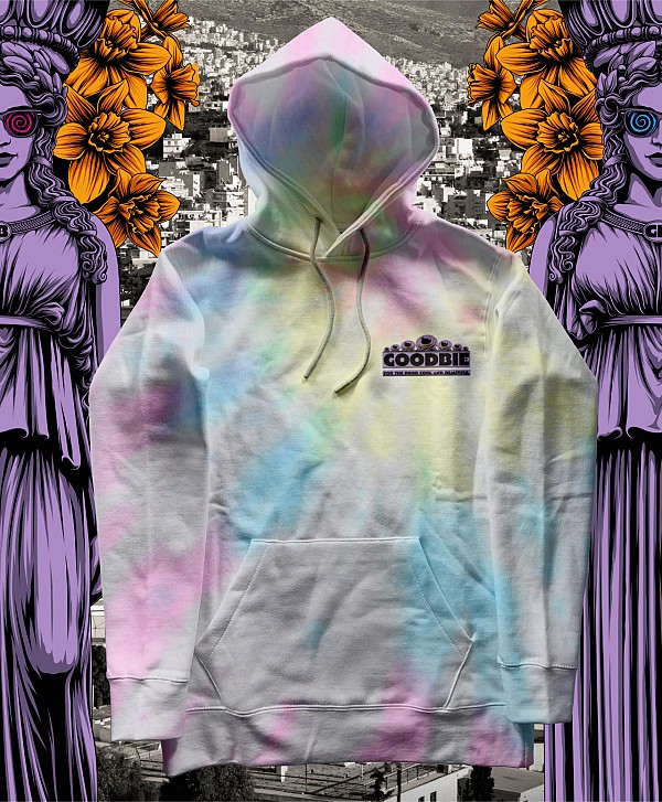 GOODBIE WELCOME TO ATHENS PREMIUM HOOD TIE DYE HAZE