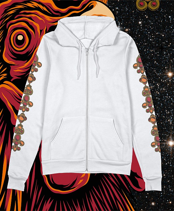 GOODBIE G.O.A.T PLAY CHICKEN ZIP HOOD WHITE