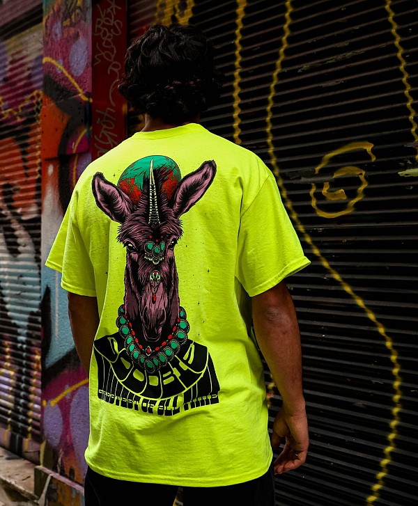 GOODBIE G.O.A.T UNIDONK TEE NEON YELLOW