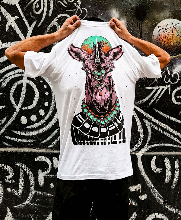 GOODBIE G.O.A.T UNIDONK TEE WHITE